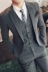 Quần lửng lưới Hàn Quốc phù hợp với trang phục nam giới giản dị chuyên nghiệp Phiên bản Hàn Quốc của bộ đồ nhỏ tự canh mới chú rể Lang váy cưới thủy triều - Suit phù hợp bộ vest nam Suit phù hợp