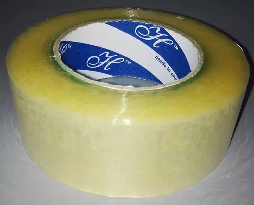 Желтая прозрачная лента, пакет, оптовые продажи, 44mm