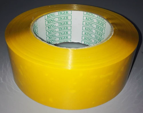 Желтая прозрачная лента, пакет, оптовые продажи, 44mm