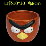 Мультяшный цветочный горшок в форме цветка, керамические маленькие декоративные цветы