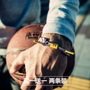 Vòng tay Curry Curry Kobe James Owen Durant Harden Bóng rổ Dây đeo cổ tay Thể thao Biên soạn Vòng tay Sao