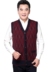 Mùa xuân và mùa thu mới trung niên của nam giới không tay đan cardigan vest kích thước lớn daddy với kim cương áo len vest Dệt kim Vest
