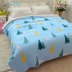 Khăn trải giường bốn mùa mùa thu và mùa đông quilting Hàn Quốc được bao phủ bởi một mảnh duy nhất của bông điều hòa bông giặt ga trải giường đơn Trải giường