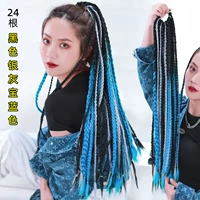 Микс и матч-черный+серебряный серый+сокровища Blue-24 корней