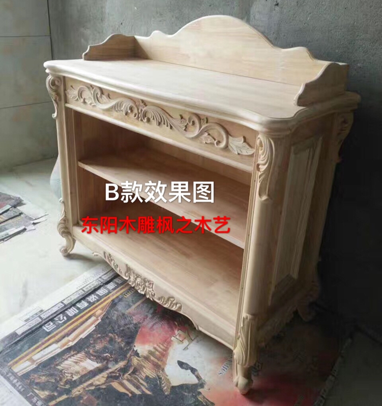 6 73 Dongyang Wood Carving Solid Wood Feet European Furniture