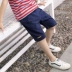 Trai quần short mùa hè 2018 mới trẻ em Hàn Quốc cotton phần mỏng năm quần trong các trẻ em lớn quần âu mặc Quần