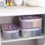 Millet phân loại tủ lạnh cung cấp đa chức năng với xẻng thô hạt nhỏ cửa hàng bách hóa kết hợp hộp lưu trữ đậu trong suốt nhà bếp - Trang chủ khay đựng mỹ phẩm thông minh