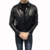 2017 mùa thu và mùa đông người đàn ông mới ve áo Slim-fit da xe gắn máy áo khoác thanh niên Hàn Quốc phiên bản của chiếc áo khoác nhỏ thủy triều