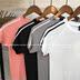 2018 mùa xuân và mùa hè mới giản dị Hàn Quốc sọc nam ngắn tay raglan tay áo dệt kim băng lụa phần mỏng đáy T-Shirt Hàng dệt kim