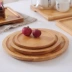Tre khay gỗ tấm gỗ bằng gỗ hình chữ nhật khay trà tấm bánh mì đĩa trái cây tấm nướng Nhật Bản cốc nước khay đũa gỗ cao cấp xuất khẩu Tấm