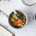 Creative Bắc Âu bộ đồ ăn gốm bát gạo bát vuông phong cách Nhật Bản ăn bát lò vi sóng nhà bát nhỏ bát canh đĩa nhựa dùng 1 lần Đồ ăn tối