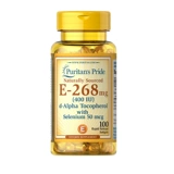 Американская пуританская гордость натуральная витамин Е добавить селена мягкую капсулу 400IU100 ve prublai