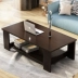 Bàn cà phê hình chữ nhật căn hộ nhỏ phòng khách đồ nội thất hiện đại Trung Quốc lưu trữ bằng gỗ đơn giản đôi bàn cà phê bảng