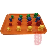 Интеллектуальная игрушка Монтессори для младенца, учебные пособия, цифровой конструктор, с медвежатами, обучающая игрушка, раннее развитие