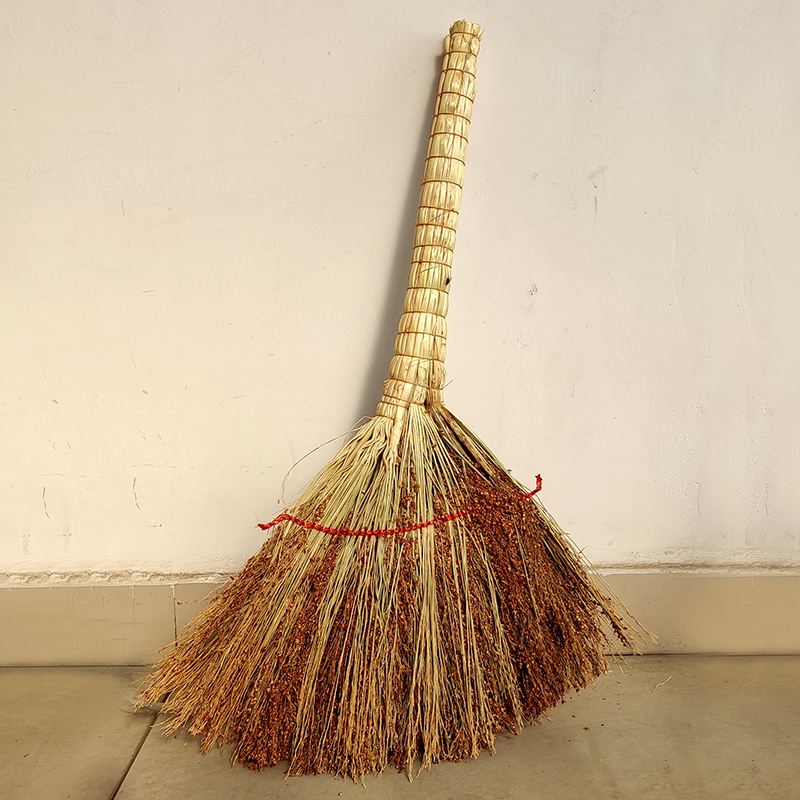 Broom Single Household Old-fashioned Sweeping Broomstick Hair-free 