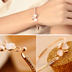 Yiwu đồ trang sức nhỏ Hàn Quốc phiên bản của pha lê bow bracelet nữ mô hình Hàn Quốc phiên bản của thời trang hoang dã vòng đeo tay vòng phong thủy Vòng đeo tay Cuff