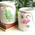 INS phong cách trắng sứ nồi monstera flamingo hoa chậu nước văn hóa hoa bình trang trí nội thất - Vase / Bồn hoa & Kệ gáo dừa trồng lan Vase / Bồn hoa & Kệ