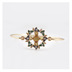 99 carat Trang sức retro phong cách châu Âu và Mỹ thương hiệu SUMNI sun moon stars flash kim cương nữ (PR) vòng vàng 18k Vòng đeo tay Cuff