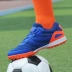 2019 mới lưới vải giày bóng đá thoáng khí nam và nữ giày thể thao trẻ em TF gãy móng nhân tạo thi đấu đào tạo cỏ - Giày bóng đá giày đá bóng Giày bóng đá