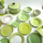 Kiwi Green Toàn bộ Series Bộ đồ ăn bằng gốm Bát Tấm Tây Tấm Nhà Tấm 7,5 inch Bán - Đồ ăn tối đĩa tròn
