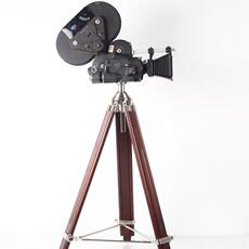 Камеры 怀旧老电影德国古董阿莱arriflex16毫米电影胶片摄影机实木三脚架