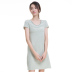 Hàng đầu 呱呱 chính thức hàng đầu cửa hàng đồ ngủ phụ nữ mùa hè nightdress bông ngắn- tay mỏng dịch vụ nhà nữ mùa hè vành đai ngực pad áo ngực đầm mặc nhà thoải mái Đêm đầm