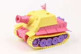 Spot new Time Small Tank Big Combat Q Версия Цветной Танк Модель Сборка игрушки KV Assault Tiger M4