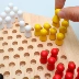 Lớn bằng gỗ đĩa lục giác checkers cha mẹ và con của trẻ em trí tuệ bảng điện trò chơi trẻ em người lớn cờ vua đồ chơi