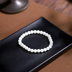 Украшения на руку 陕西西安蓝田玉手链女神款清新淡雅幸福串联时尚百搭真玉正品