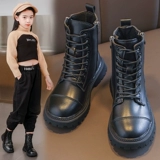 Martens, зимние короткие сапоги в английском стиле, детские ботинки для принцессы, коллекция 2023, в корейском стиле, в британском стиле