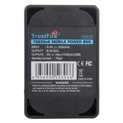 TRISEFIRE18650 Литийная батарея 6 Раздел 8,4 В 10200 мА Bicycle Mobile Power DC/USB Двойной интерфейс