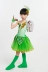 Trẻ em mới mẫu giáo hoa nhài cỏ trang phục biểu diễn cô gái xếp lá xanh sân khấu trang phục biểu diễn múa - Trang phục