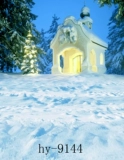 Рождественская фоновая ткань мужская и женская якорь -ледяная и снежная сцена теплое легкое пятно атмосфера
