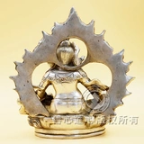 Чистое медное желтое богатство Бога Статуя медного