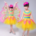 Hiệu suất của trẻ em quần áo bướm côn trùng bay trang phục cô gái nhảy quần áo trẻ em cánh quần áo trẻ em cho thấy váy Trang phục