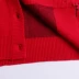 Trung niên và người đàn ông lớn tuổi của red red SpongeBob áo len coat cashmere áo len phước lành Tang phù hợp với nữ mùa thu và mùa đông đan cardigan dày