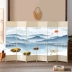vách ngăn bằng nhôm giả gỗ Tùy chỉnh 
            Trung Quốc mây phân vùng màn hình khách sạn phòng ngủ phòng ngủ gấp di động đơn giản hiện đại sáng tạo bức tranh trang trí hiên tường vách ngăn mica 