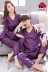 Vài bộ đồ ngủ phụ nữ mùa xuân và mùa thu mùa hè dài tay băng lụa Hàn Quốc ngọt ngào phù hợp với nam giới quay lụa kích thước lớn dịch vụ nhà Cặp đôi