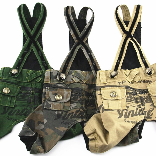 ПЭТ двуногие весенняя и летняя одежда Тедди Бишон Медведь VIP Shelari хлопковые собаки с короткими рукавами вымытые джинсовые штаны