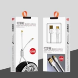 Применимо к Android V8 Typec Wide Mouth 14 13 Зарядка мобильного телефона USB Plug 120W Bold Python Data Cable Smart Super Fast Charging Cable Cable