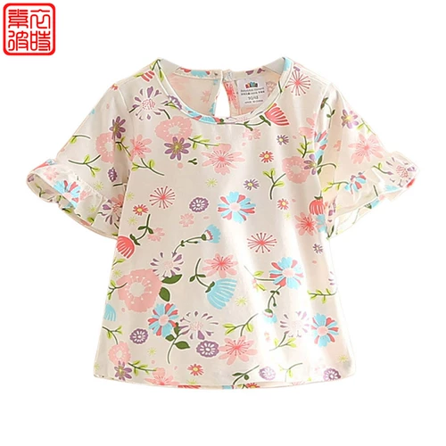 Одежда, детский мегафон, футболка, топ, короткий рукав, масштаб 1:1, в корейском стиле