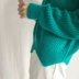 Kẹo màu sáng lụa vòng cổ lỏng áo thun áo len dài tay áo len 0.27kg shop quần áo nữ gần đây Áo len