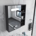 Tủ gương phòng tắm thông minh sang trọng nhẹ nhàng Phòng tắm treo tường có đèn hộp gương riêng biệt có kệ tủ treo gương nhà vệ sinh mẫu tủ gương phòng tắm tủ gương treo phòng tắm 