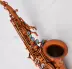 Mua sắm Saxophone Cà phê Uốn cong Treble Gió Bb Khắc mới Nhạc cụ phương Tây Nhạc cụ Saxophone