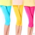 Mùa xuân và mùa hè mới kẹo màu cắt quần Hàn Quốc phiên bản của kích thước lớn băng lụa xà cạp 7 điểm phụ nữ mỏng chân quần quần legging nữ Quần tây thường
