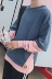 Hồng Kông phong cách mùa xuân và mùa hè của nam giới Hàn Quốc ulzzang loose Harajuku bf gió couple áo len giả hai mảnh tay áo t-shirt sinh viên hoodie nam đẹp Áo len