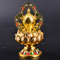 Буддийский сувенир 纯铜手工尼泊尔八吉祥摆件密宗法器藏佛教用品佛前吉祥八宝佛像