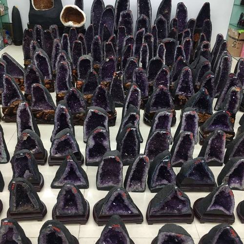 Специальное предложение Uruguay Natural Amethyst Cluster Decorative Amethyst Hole Agate Polycanhuma грубая грубая цемент без цемента