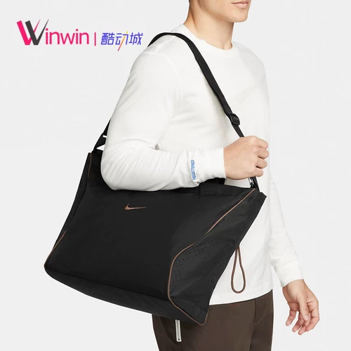 Nike, спортивная вместительная и большая портативная сумка на одно плечо подходит для мужчин и женщин для отдыха, барсетка, ноутбук