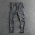 Xu hướng Nhật Bản thanh niên retro sọc thẳng quần mùa hè lanh thoải mái quần âu nam - Crop Jeans